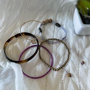 Mix size and style bracelets - 5 pieces